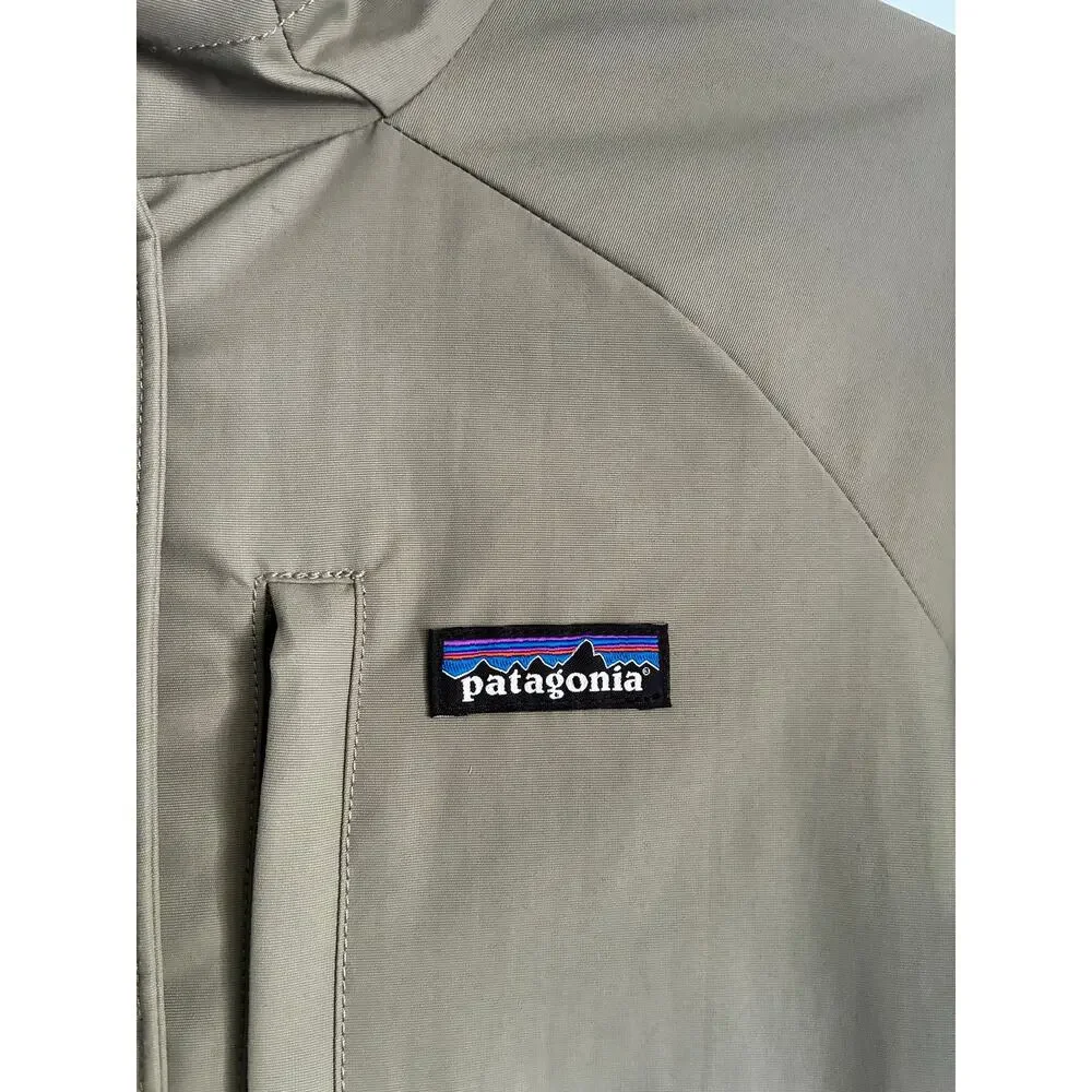 Patagonia Kids L (12) Insulated Parka Jacket-Sherpa Lined- Olive Green